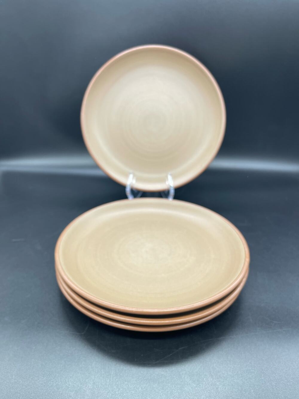 Vintage MCM Casual Ceram Rare Vanessa Set of 4 Salad Plates 7 7/8" Japan